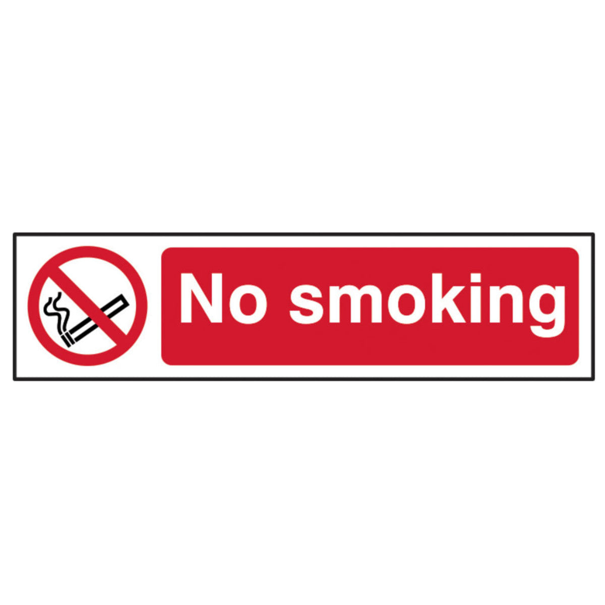 Scan No Smoking - PVC Sign 200 x 50mm SCA5050
