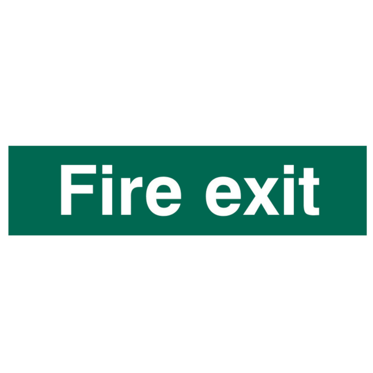 Scan Fire Exit Text Only - PVC Sign 200 x 50mm SCA5204