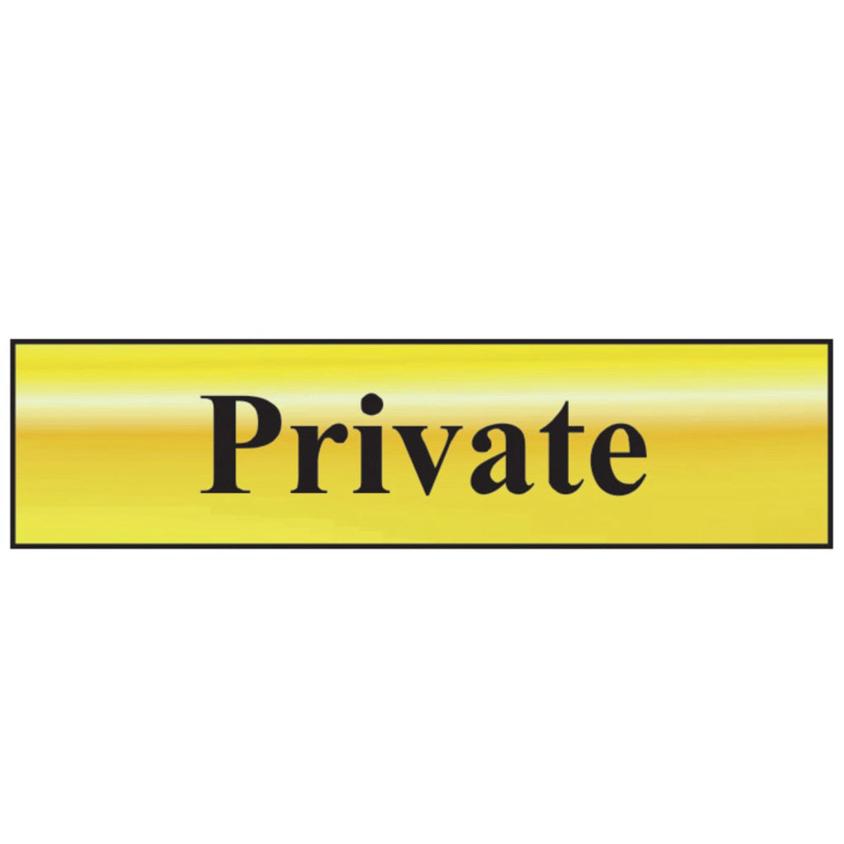 Scan Private - Polished Brass Effect 200 x 50mm SCA6012