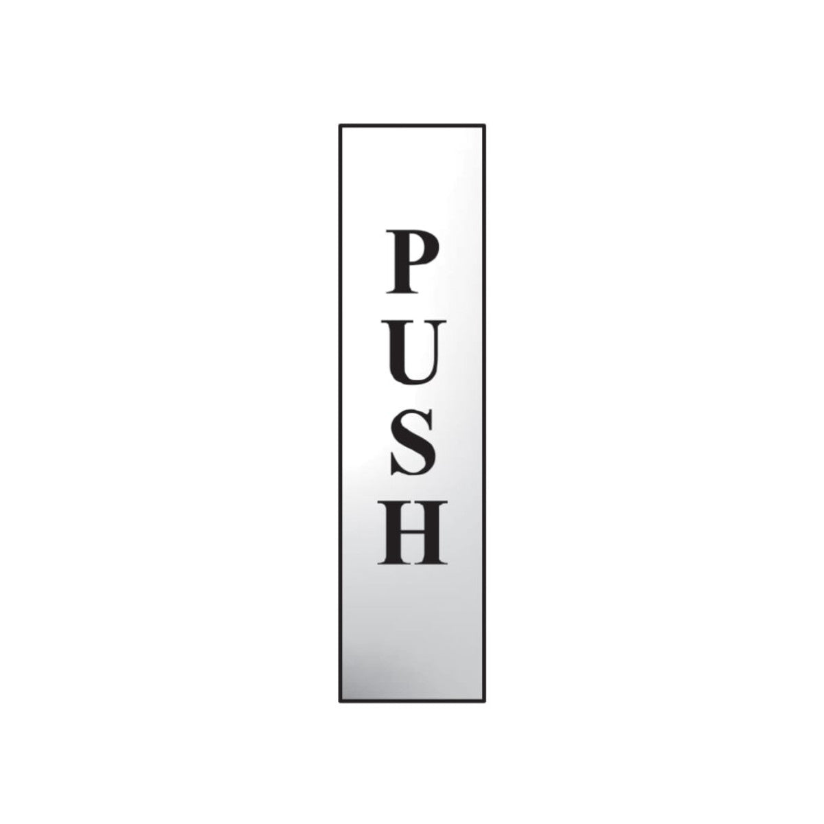 Scan Push Vertical - Polished Chrome Effect 50 x 200mm SCA6032C