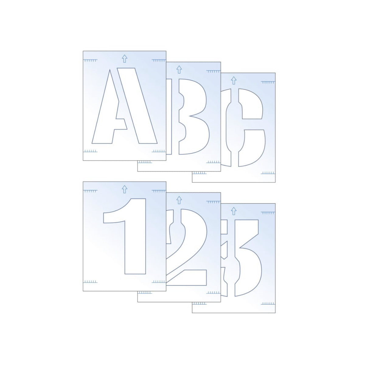 Scan Letter & Number Stencil Kit 25mm SCA9403