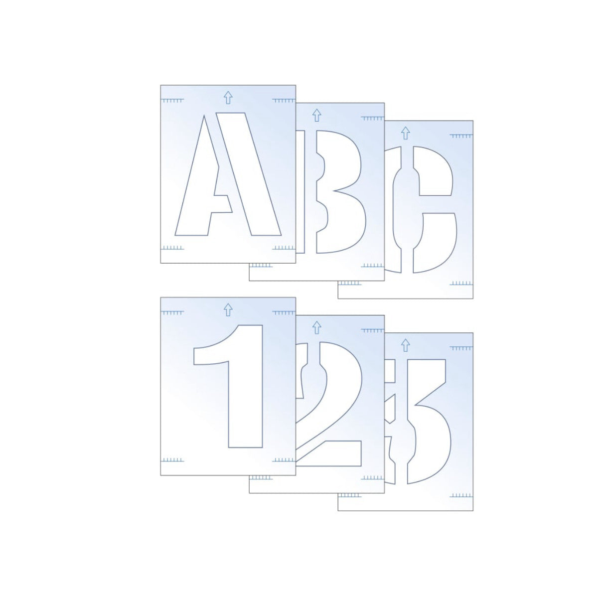 Scan Letter & Number Stencil Kit 100mm SCA9406