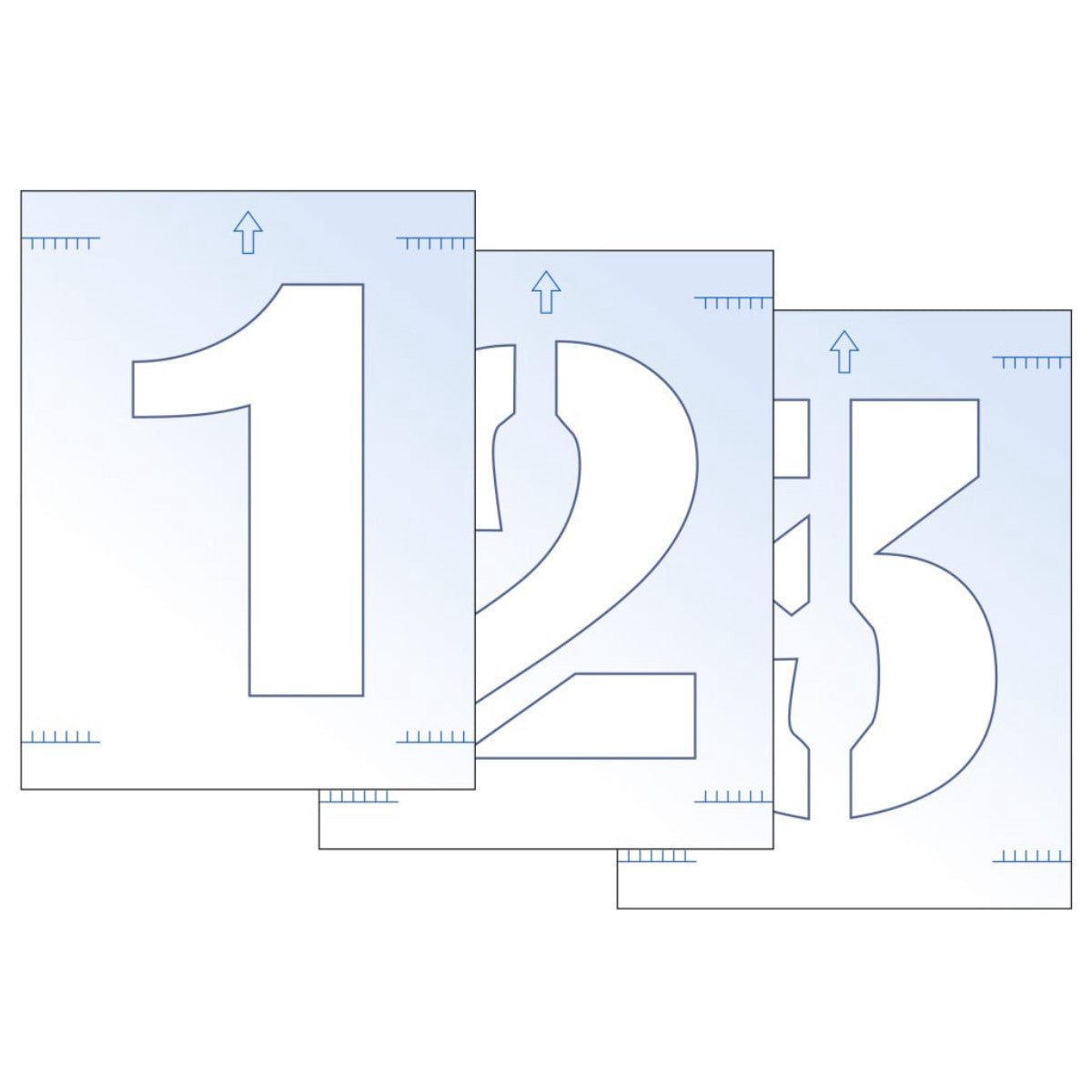 Scan Number Stencil Kit 300mm SCA9416