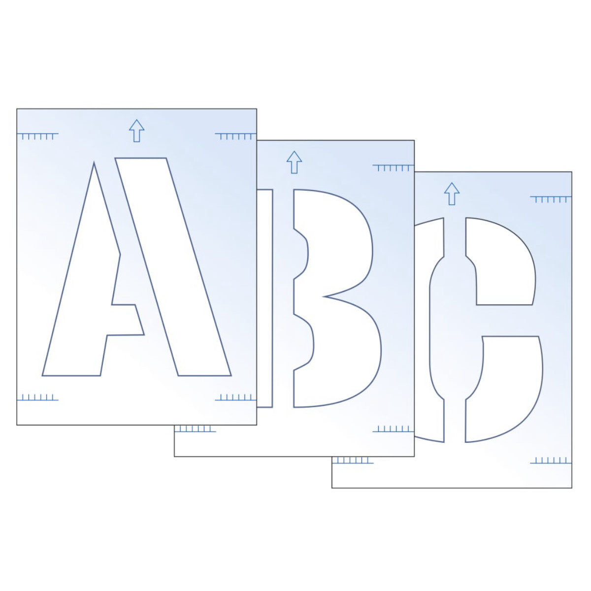 Scan Letter Stencil Kit 300mm SCA9417
