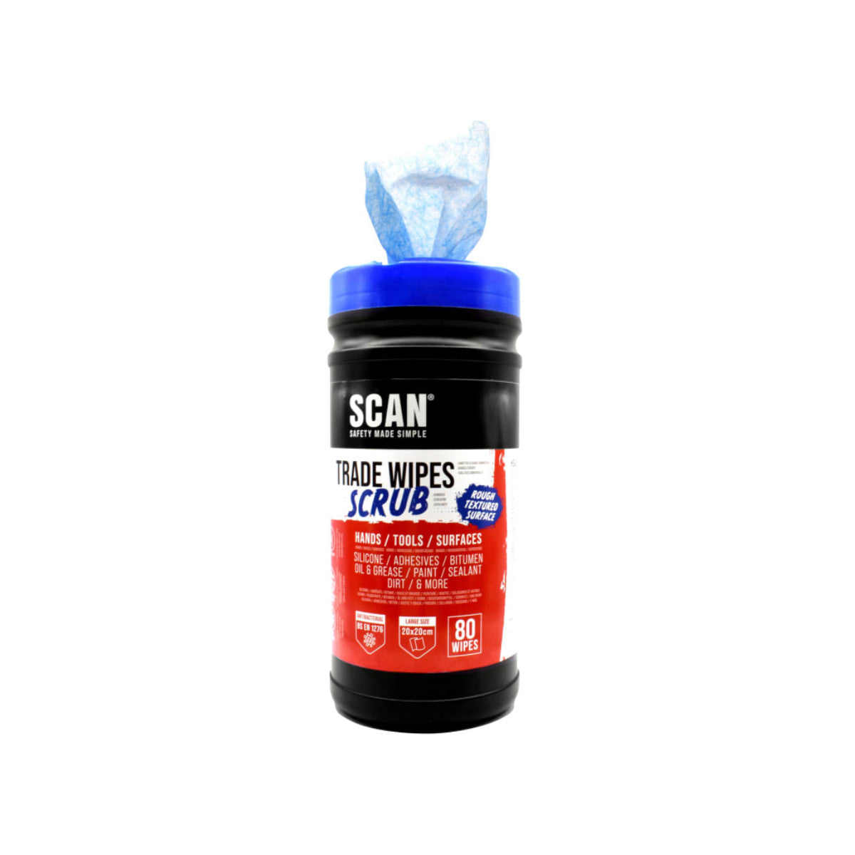 Scan Scrub Wipes (Tub 80) SCACWS80