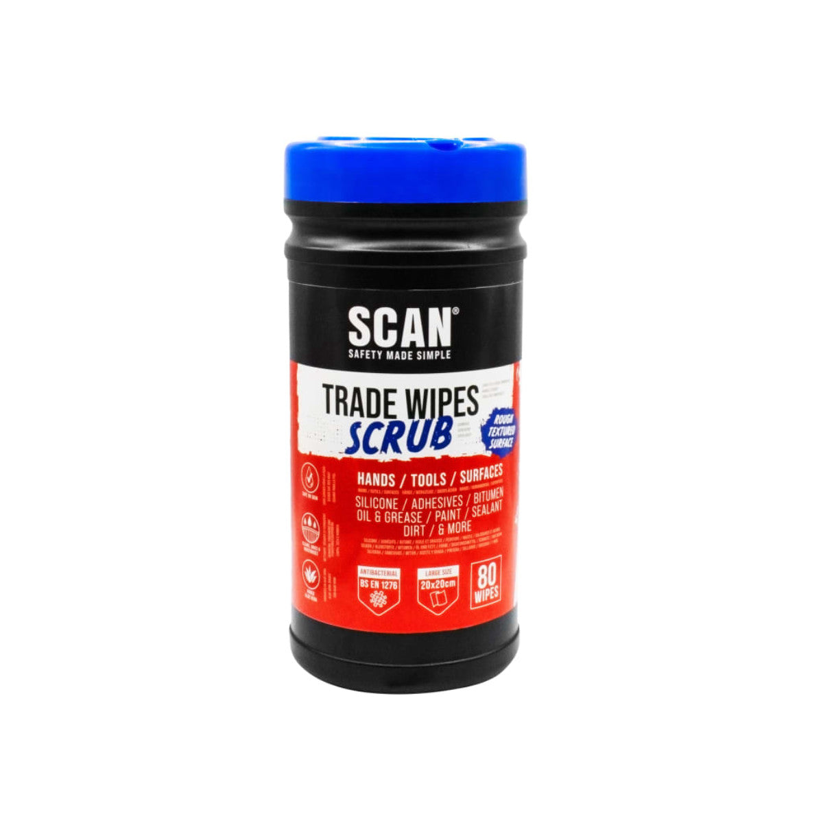 Scan Scrub Wipes (Tub 80) SCACWS80