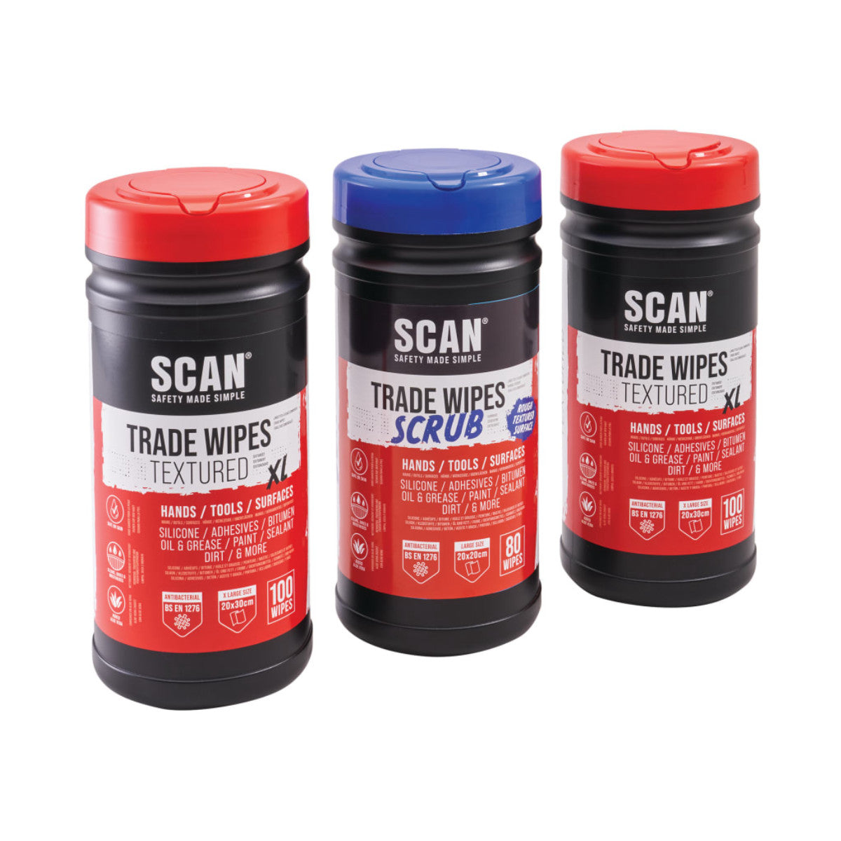 Scan Trade and Scrub Wipe Triple Pack SCACWTS3P