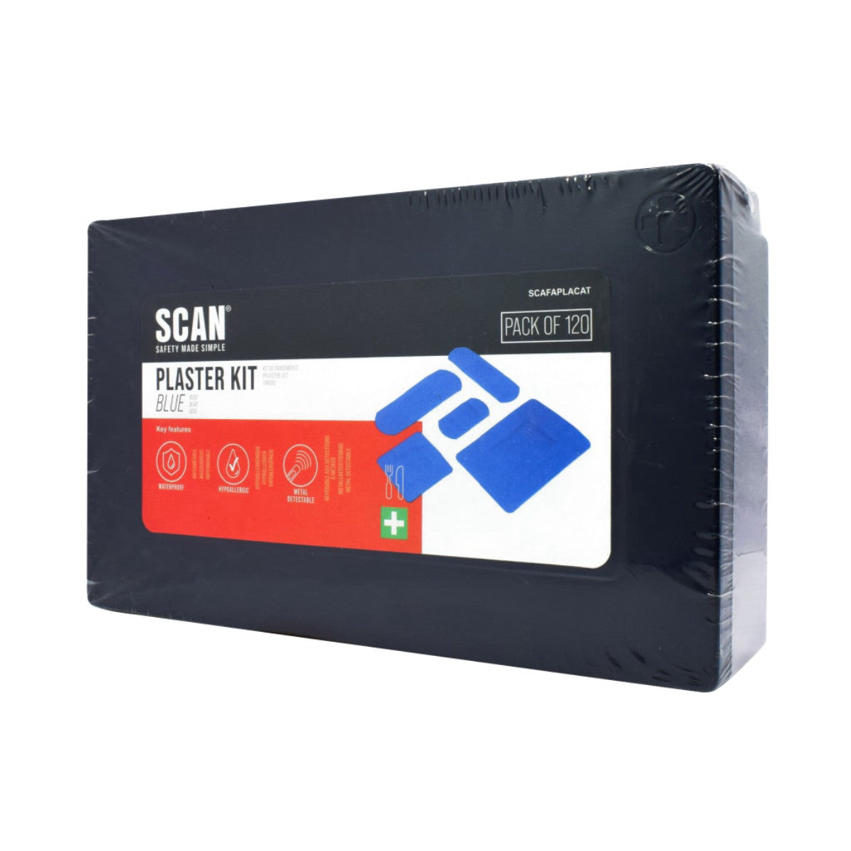 Scan Assorted Blue Plasters 120 SCAFAPLACAT