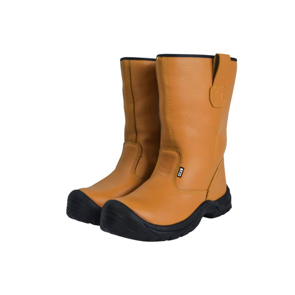 Scan Texas Lined Rigger Boots Tan UK 10 EUR 44 SCAFWTEXAS10