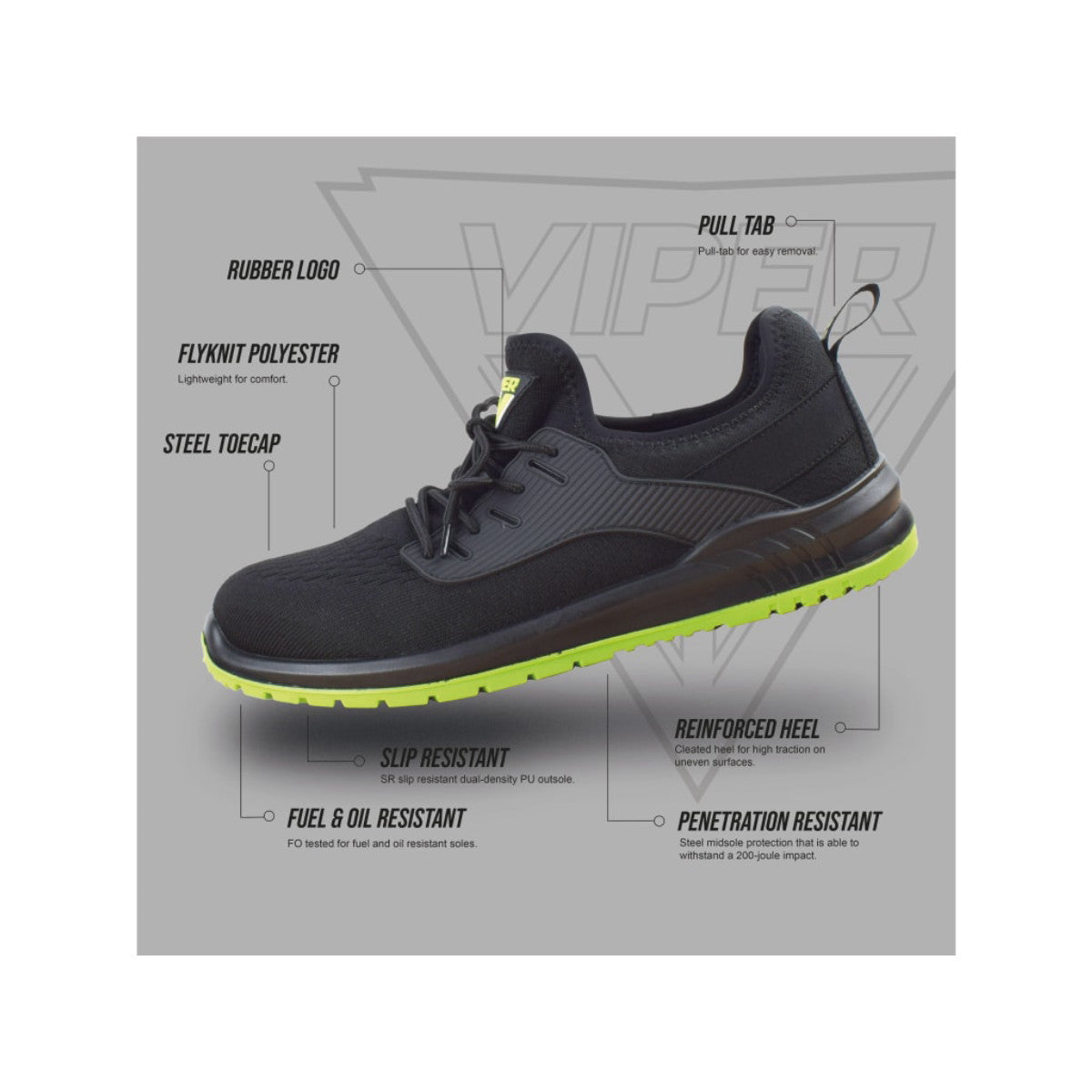 Scan Viper S1P Safety Trainers UK 9 EUR 43 SCAFWVIPTR9