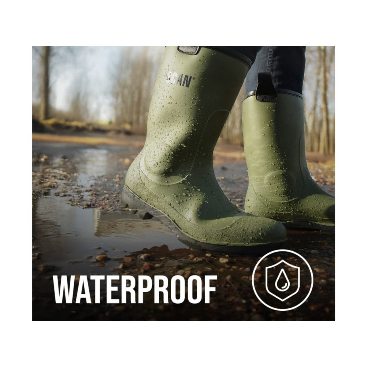 Scan Fleece Lined Wellingtons UK 8 EUR 42 SCAFWWELFL8