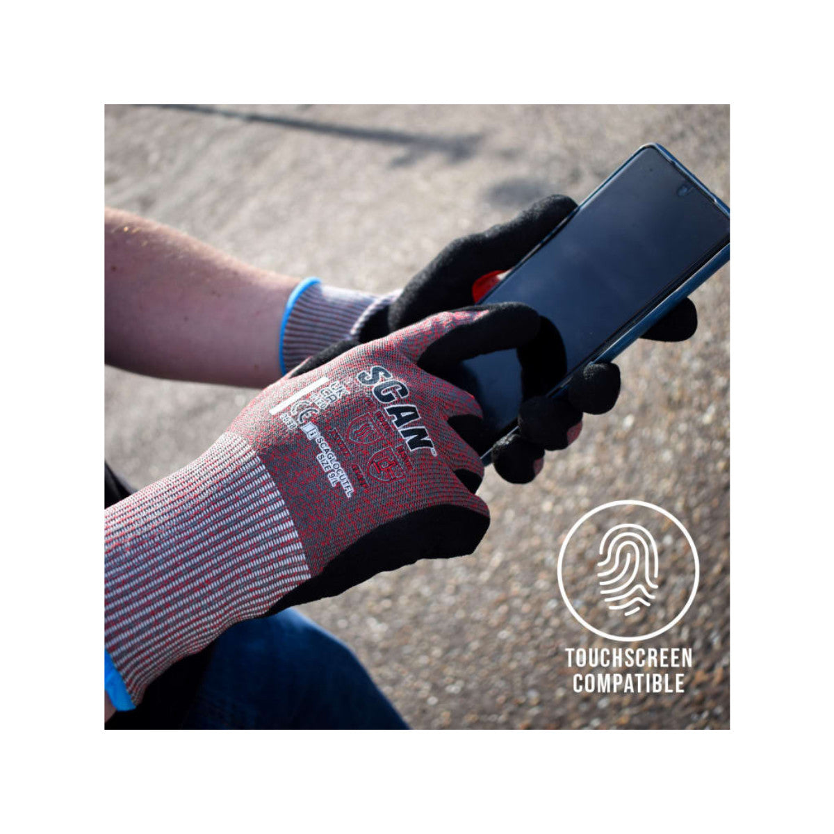 Scan Nitrile Palm Cut F Gloves - XL (Size 10) SCAGLOCUTFXL