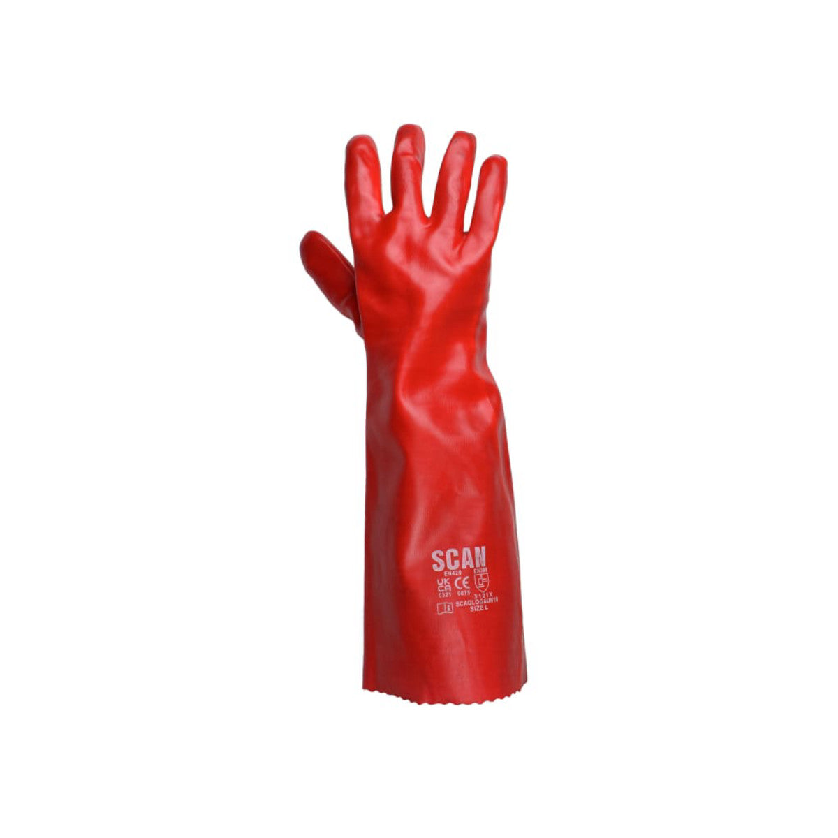Scan PVC Gauntlet 45cm (18in) - L (Size 9) SCAGLOGAUN18