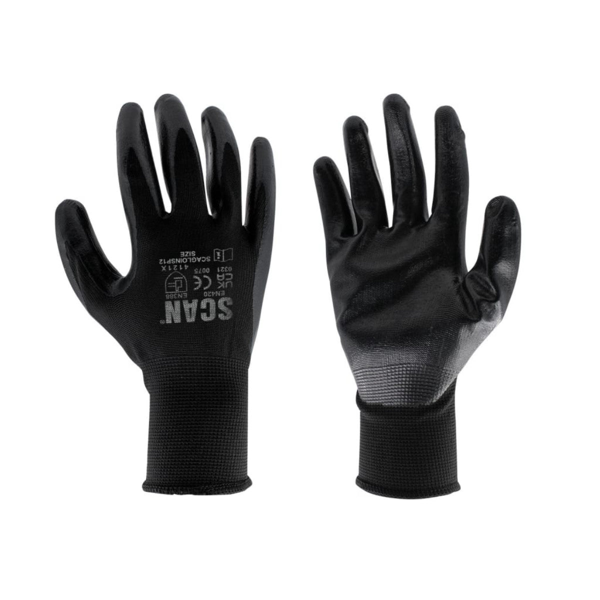 Scan Seamless Inspection Gloves - M (Size 8) (Pack 12) SCAGLOINS12M