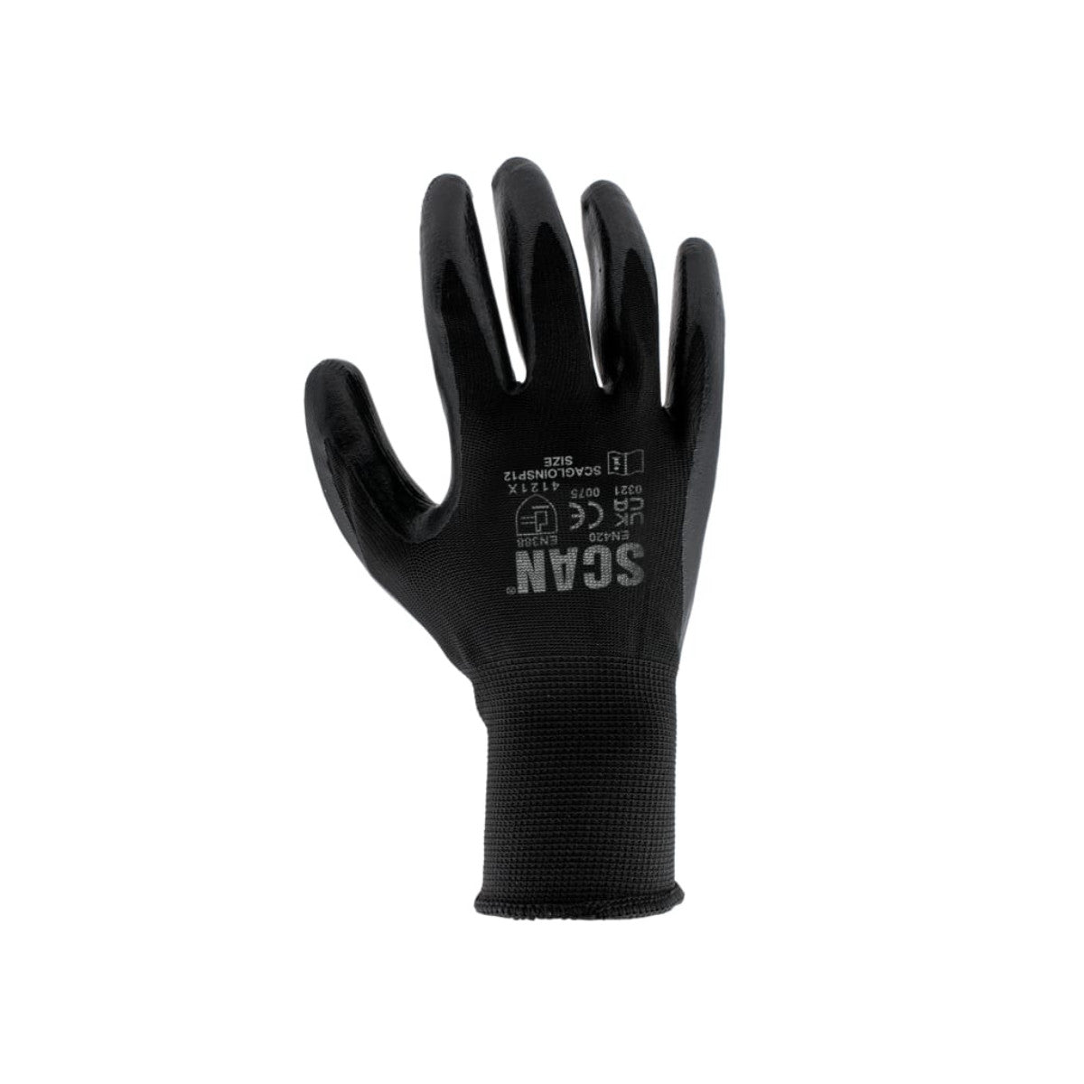 Scan Seamless Inspection Gloves - M (Size 8) (Pack 12) SCAGLOINS12M