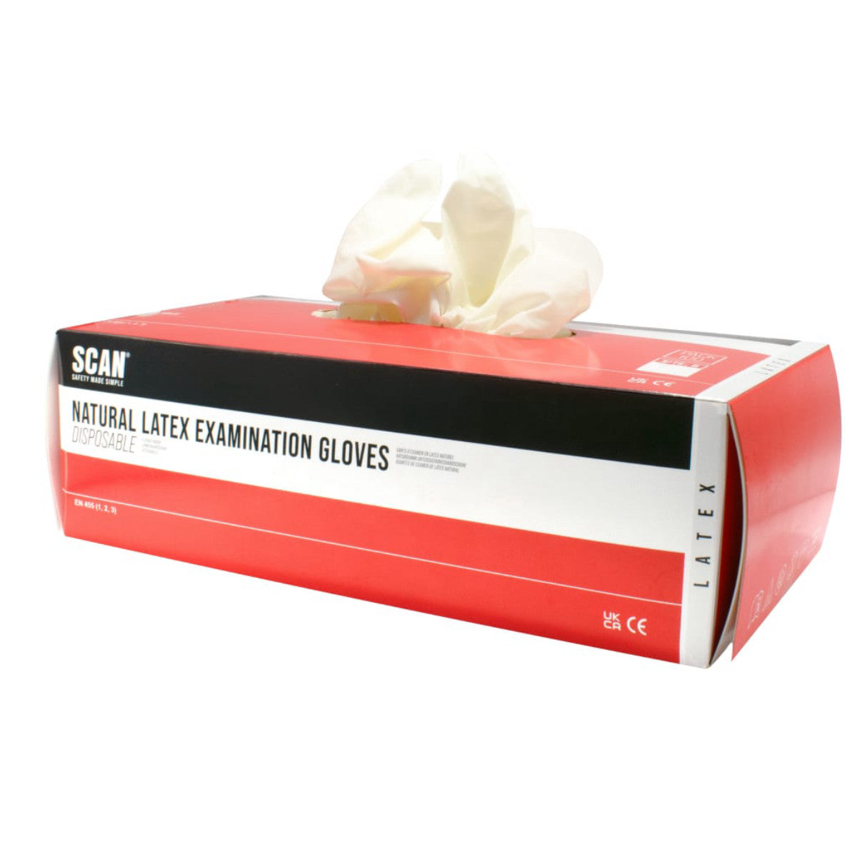 Scan Latex Gloves - XL (Box 100) SCAGLOLATEXX