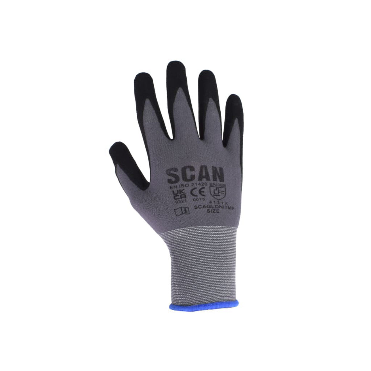 Scan Breathable Microfoam Nitrile Gloves - XL (Size 10) SCAGLONITMFX