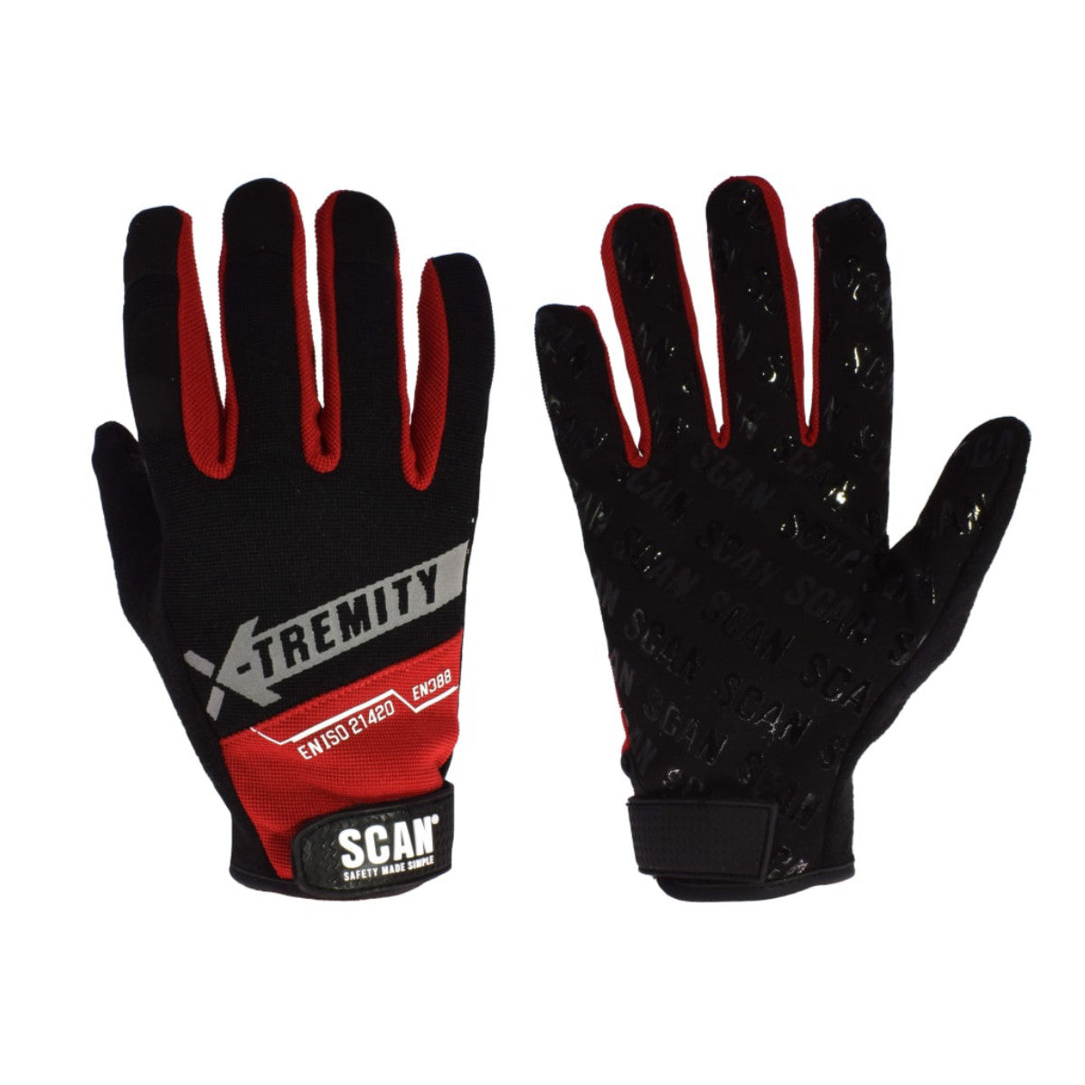Scan Work Gloves with Touch Screen Function - XL (Size 10) SCAGLOTOUCHX