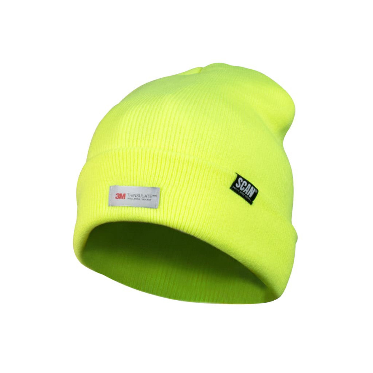 Scan Hi-Vis Yellow Beanie Hat SCAHVBEAN