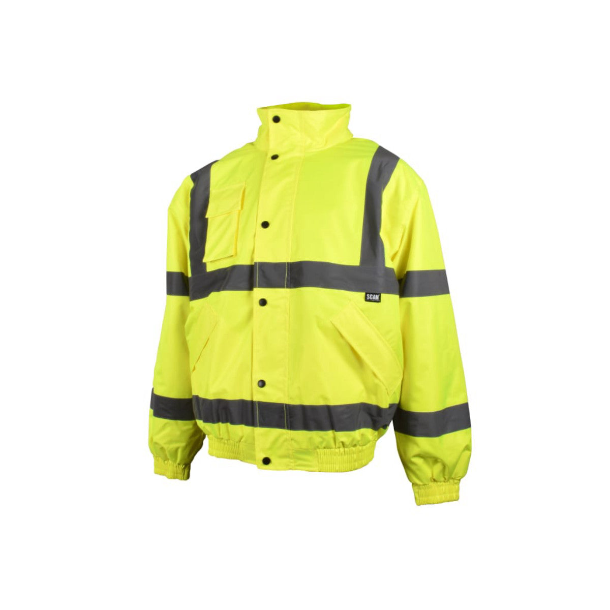 Scan Hi-Vis Yellow Bomber Jacket - L (44in) SCAHVBJL
