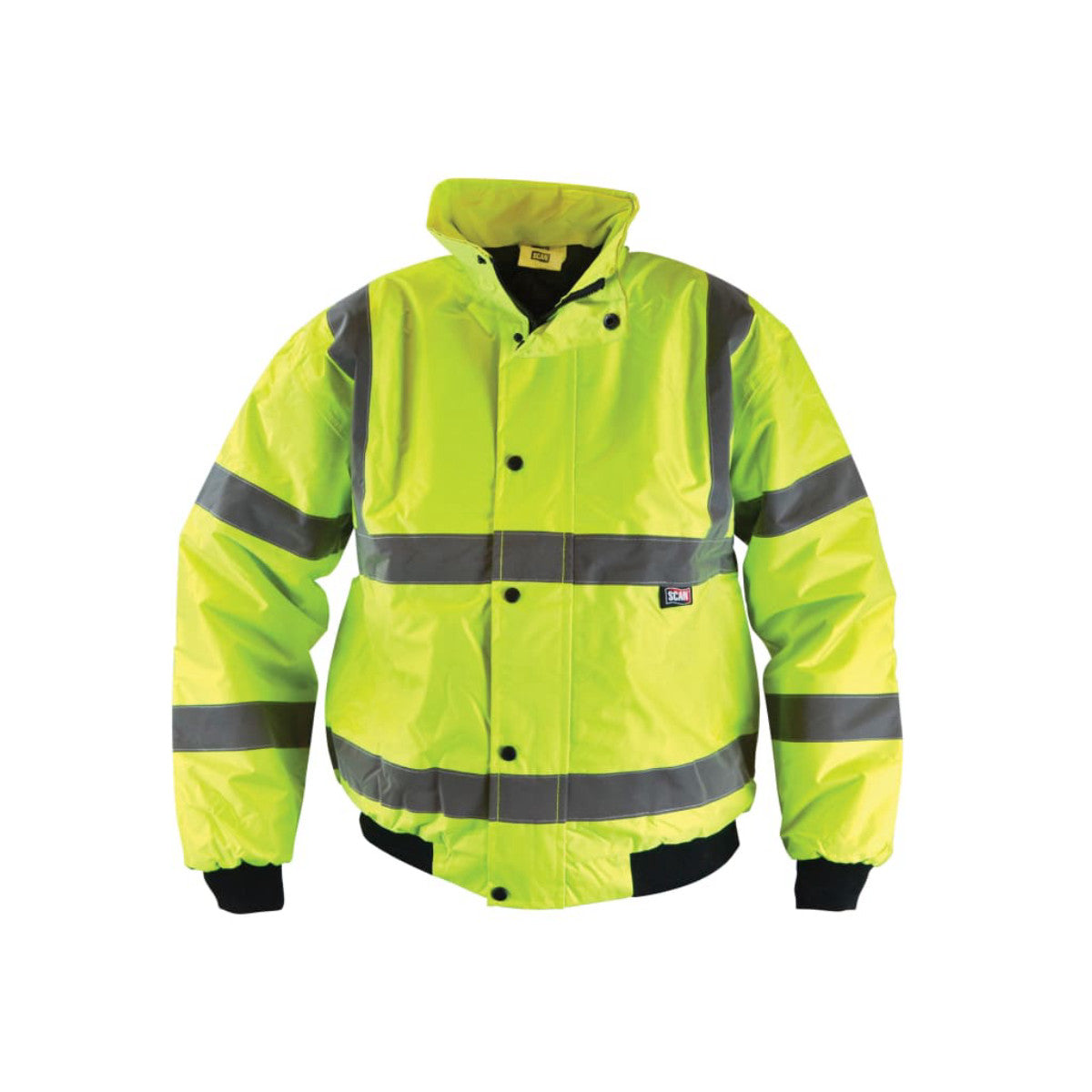 Scan Hi-Vis Yellow Bomber Jacket - M (41in) SCAHVBJM