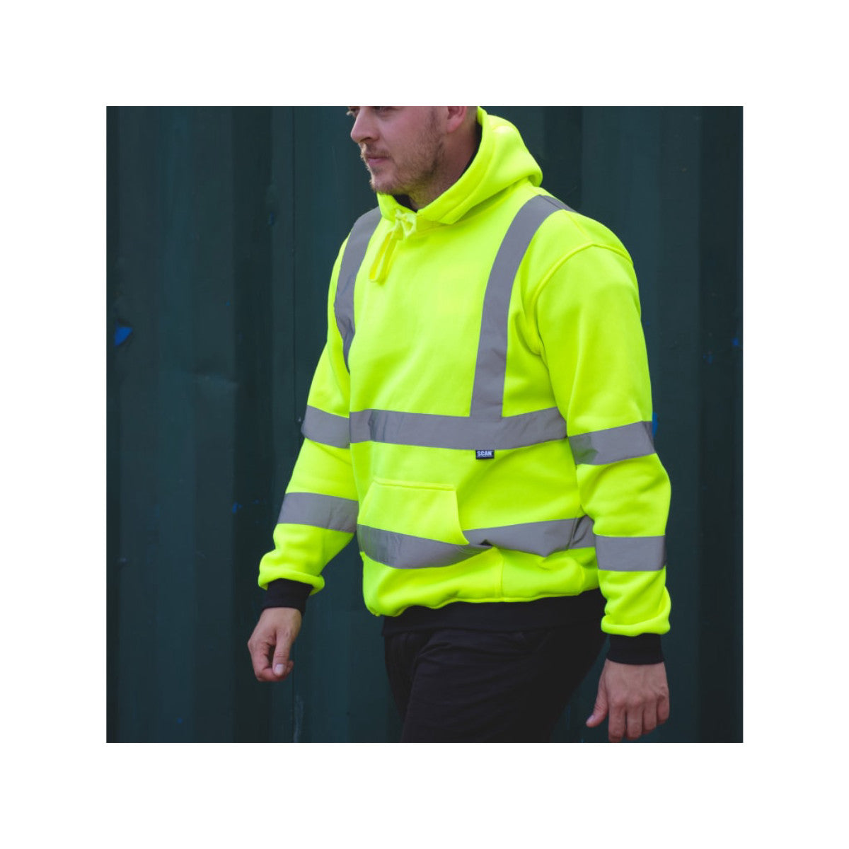 Scan Hi-Vis Hoodie Yellow - L SCAHVHDYL