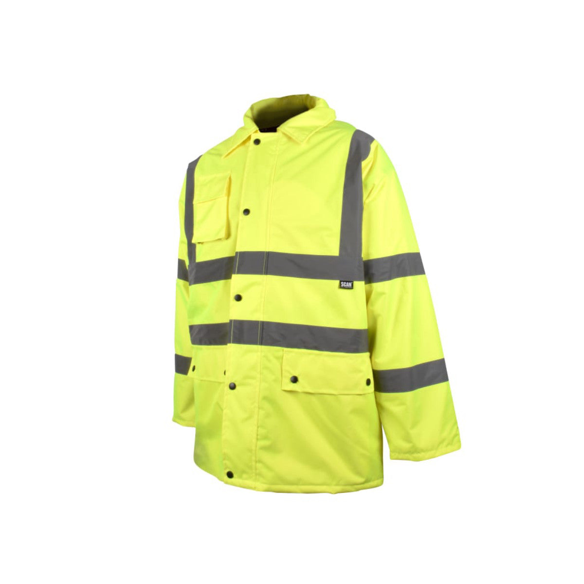 Scan Hi-Vis Yellow Motorway Jacket - L (44in) SCAHVMJL
