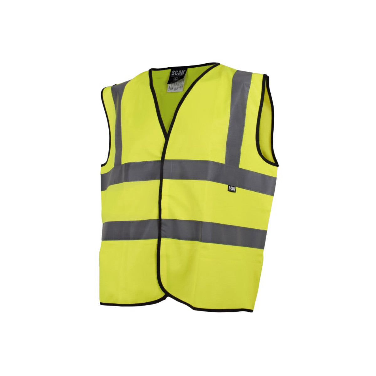 Scan Hi-Vis Waistcoat Yellow - L (44in) (Pack of 80) SCAHVWLE80