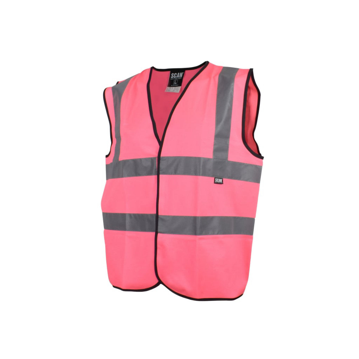 Scan Hi-Vis Pink Waistcoat - L (44in) SCAHVWLP