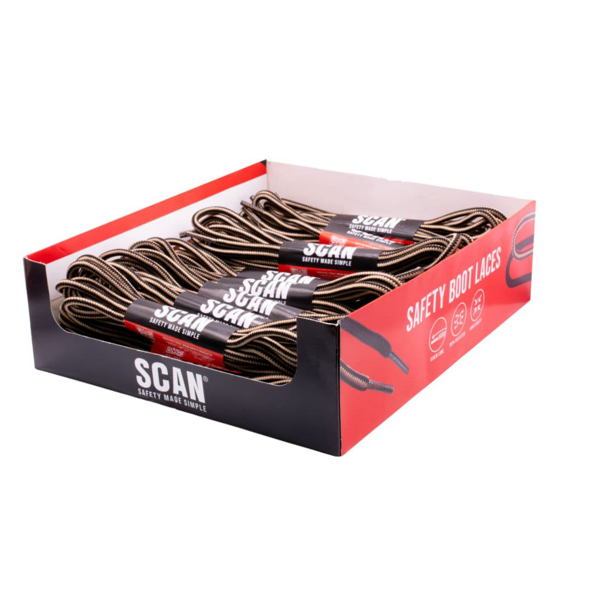 Scan 20 Pairs of Laces - Desert CDU SCALACE20DES