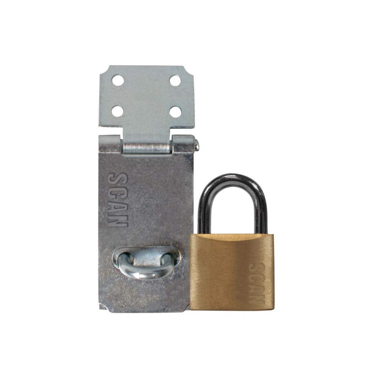 Scan Hasp and Staple 64mm + 40mm Padlock SCAPHSGP64
