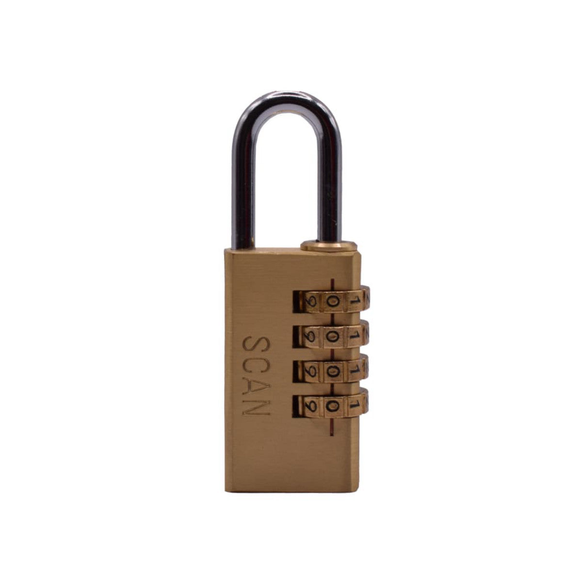 Scan Brass Combination Padlock 28mm SCAPLB28COM