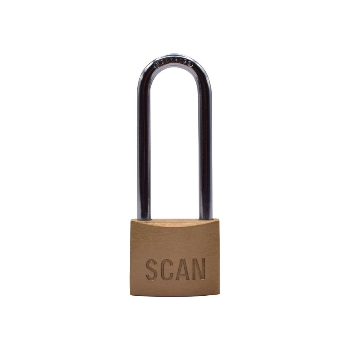 Scan Brass Padlock 40mm Long Shackle SCAPLB40LS