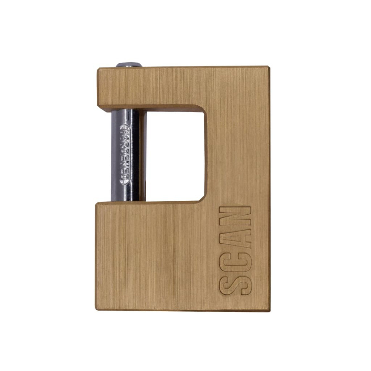 Scan Brass Padlock Shutter 80mm SCAPLB80SHUT