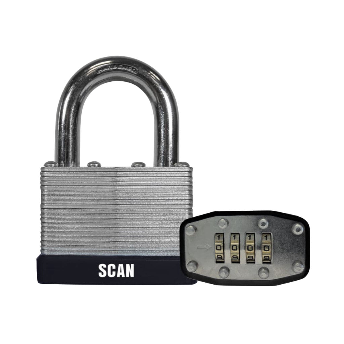 Scan Laminated Steel Combination Padlock 50mm SCAPLLAM50C