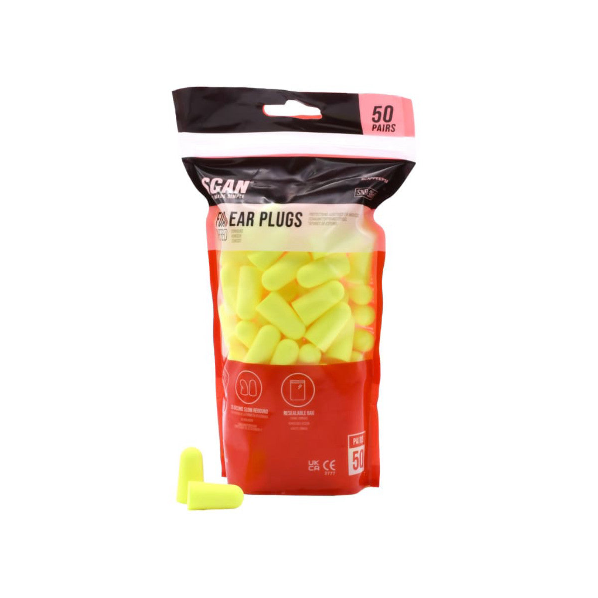 Scan Foam Ear Plugs - 50 Pairs SCAPPEEP50