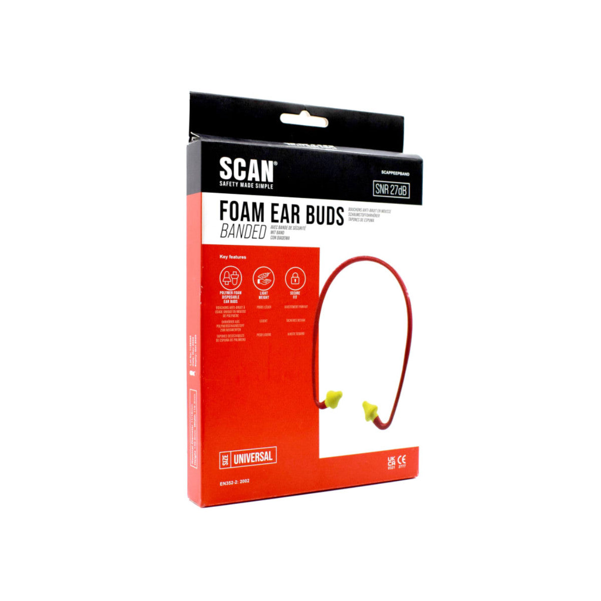 Scan Banded Foam Ear Bud SCAPPEEPBAND