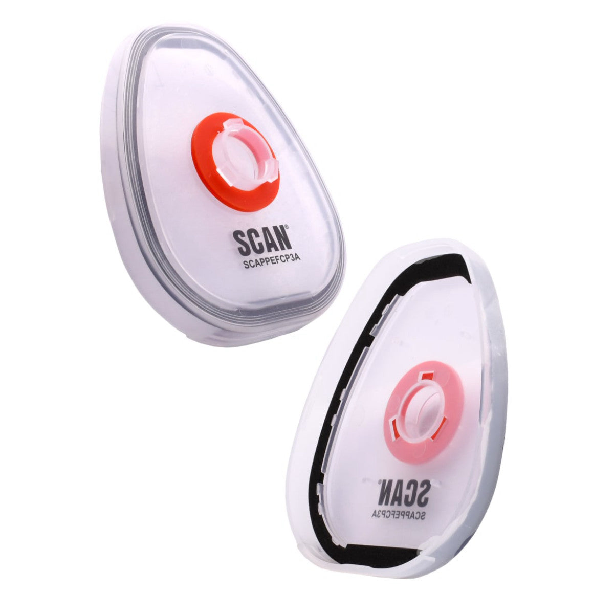Scan Twin Half Mask P3 Particle Filter Cartridge Adaptor (Pack of 2) SCAPPEFCP3A