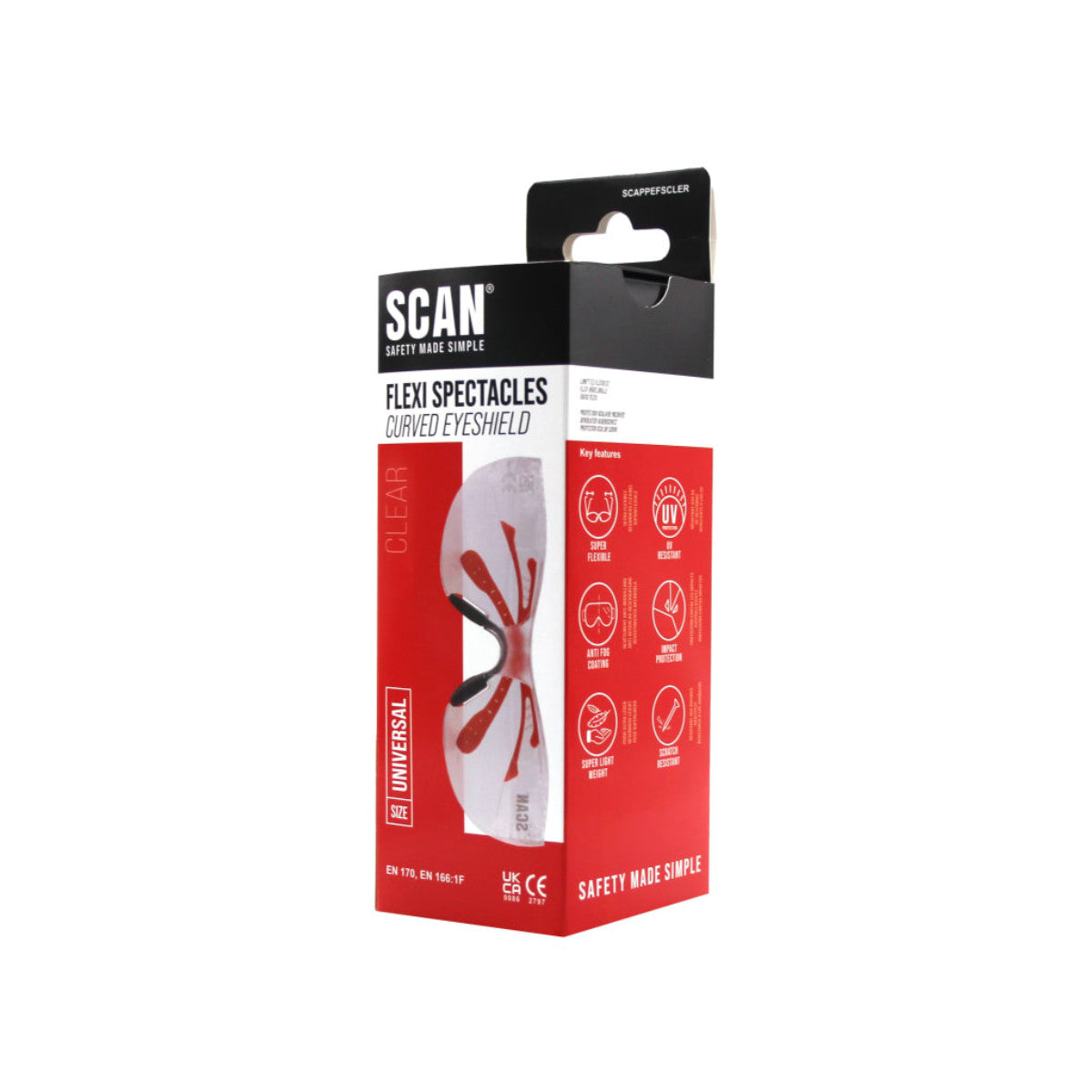 Scan Flexi Spectacle Clear SCAPPEFSCLER