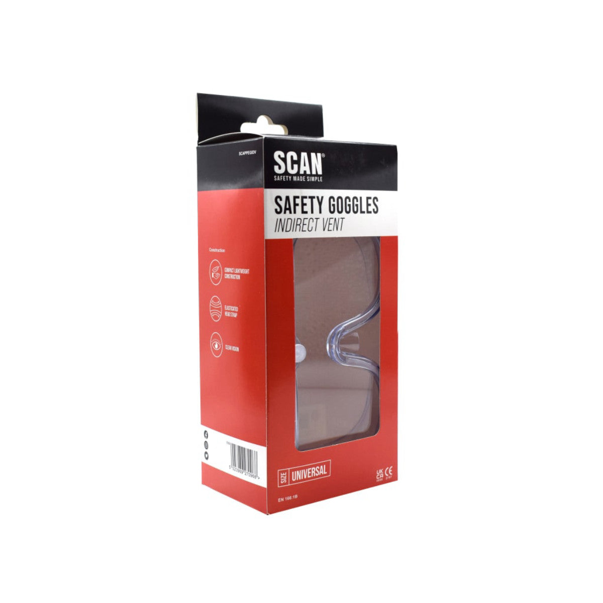 Scan Indirect Ventilation Safety Goggles SCAPPEGIDV