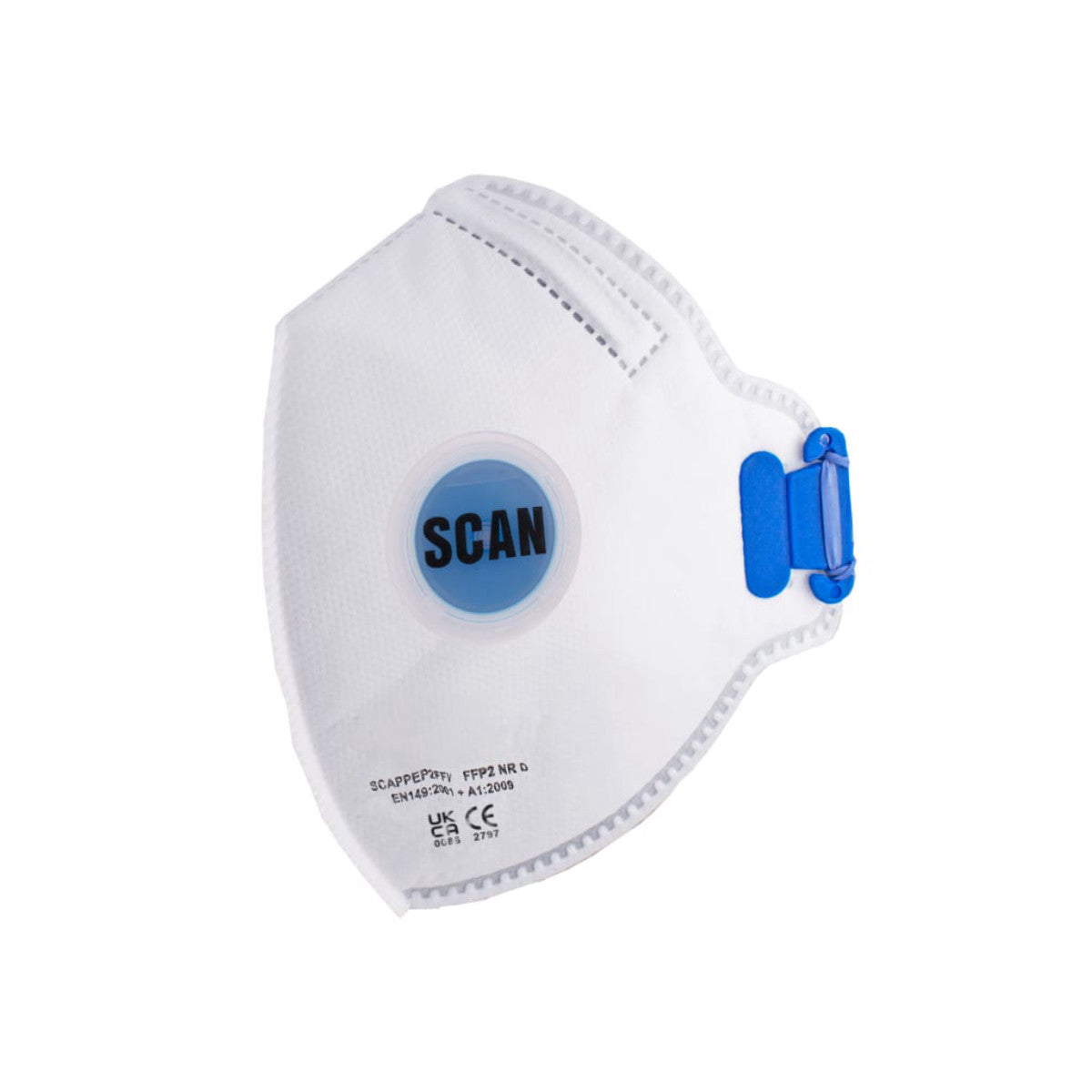Scan Fold Flat Disposable Mask Valved FP2 Protection (Pack 3) SCAPPEP2FFV