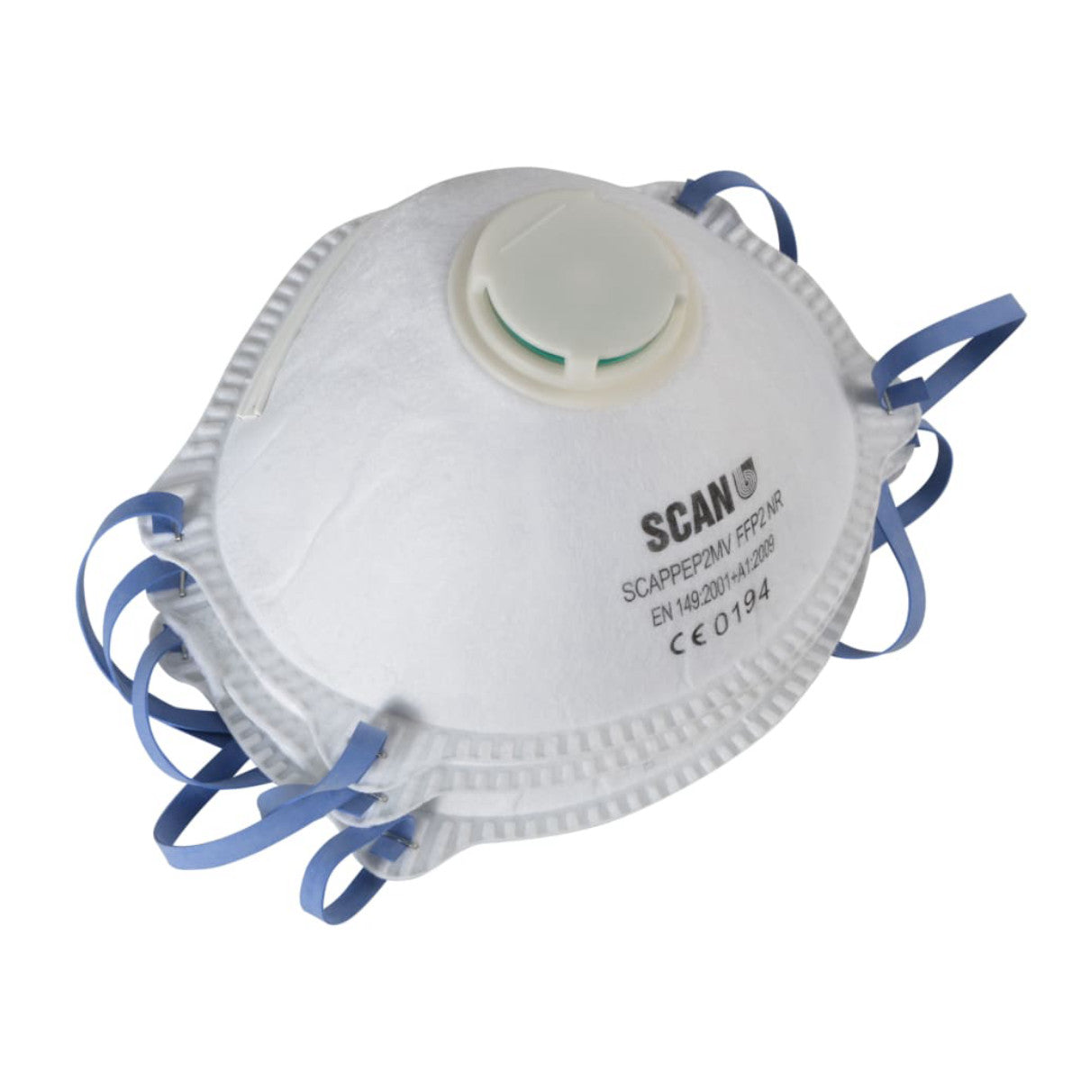 Scan Moulded Disposable Mask Valved FFP2 Protection (Pack 3) SCAPPEP2MV
