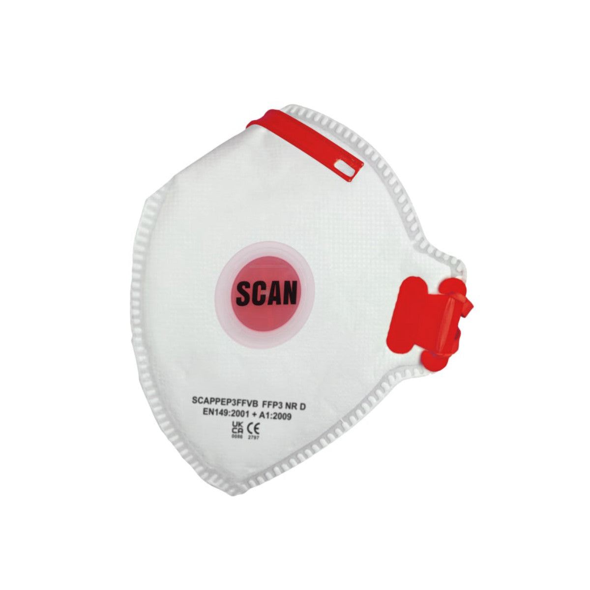 Scan Fold Flat Disposable Valved Disposable Mask FFP3 Protection (Pack 10) SCAPPEP3FFVB