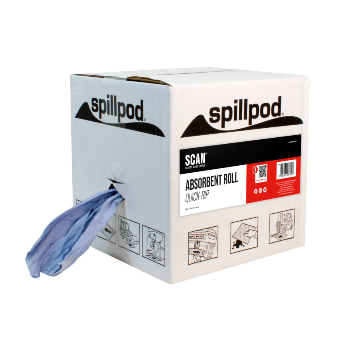Scan Paper Towel Wiping Roll 200mm x 150m SCASCPAPROLL