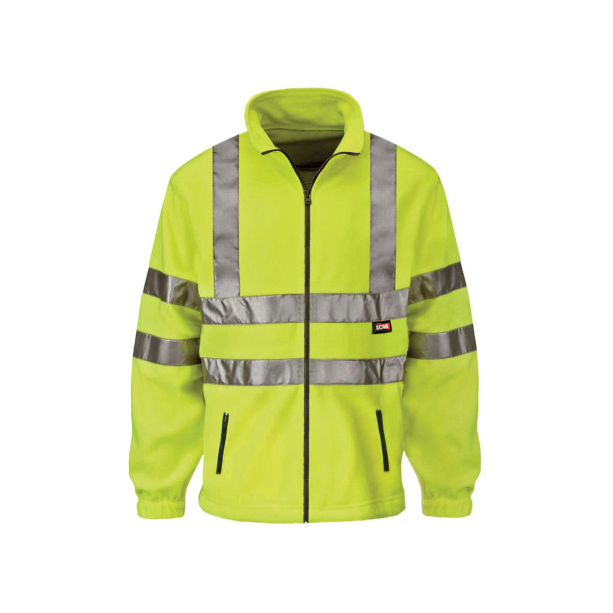 Scan Hi-Vis Yellow Full Zip Fleece - L (42in) SCAWWHVFL