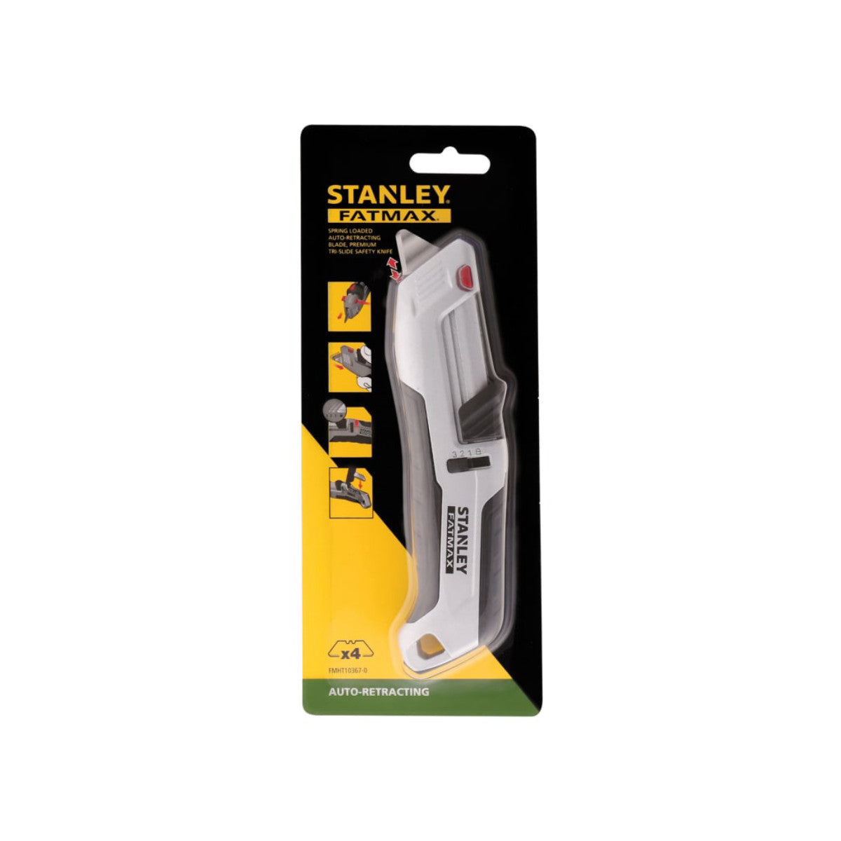 STANLEY Hand Tools FatMax Premium Auto-Retract Tri-Slide Safety Knife STA010367