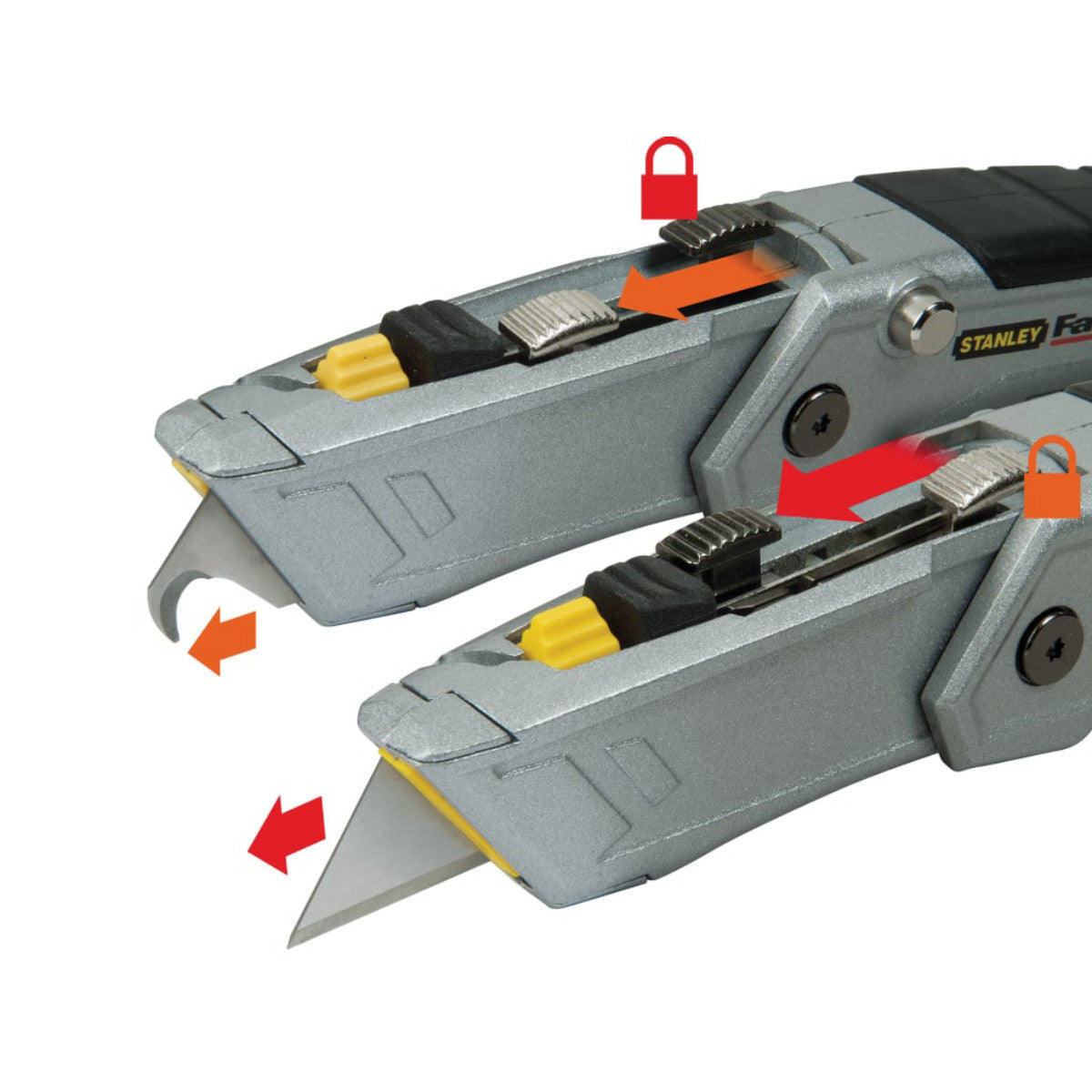 STANLEY Hand Tools FatMax Folding Twin Blade Knife STA010502