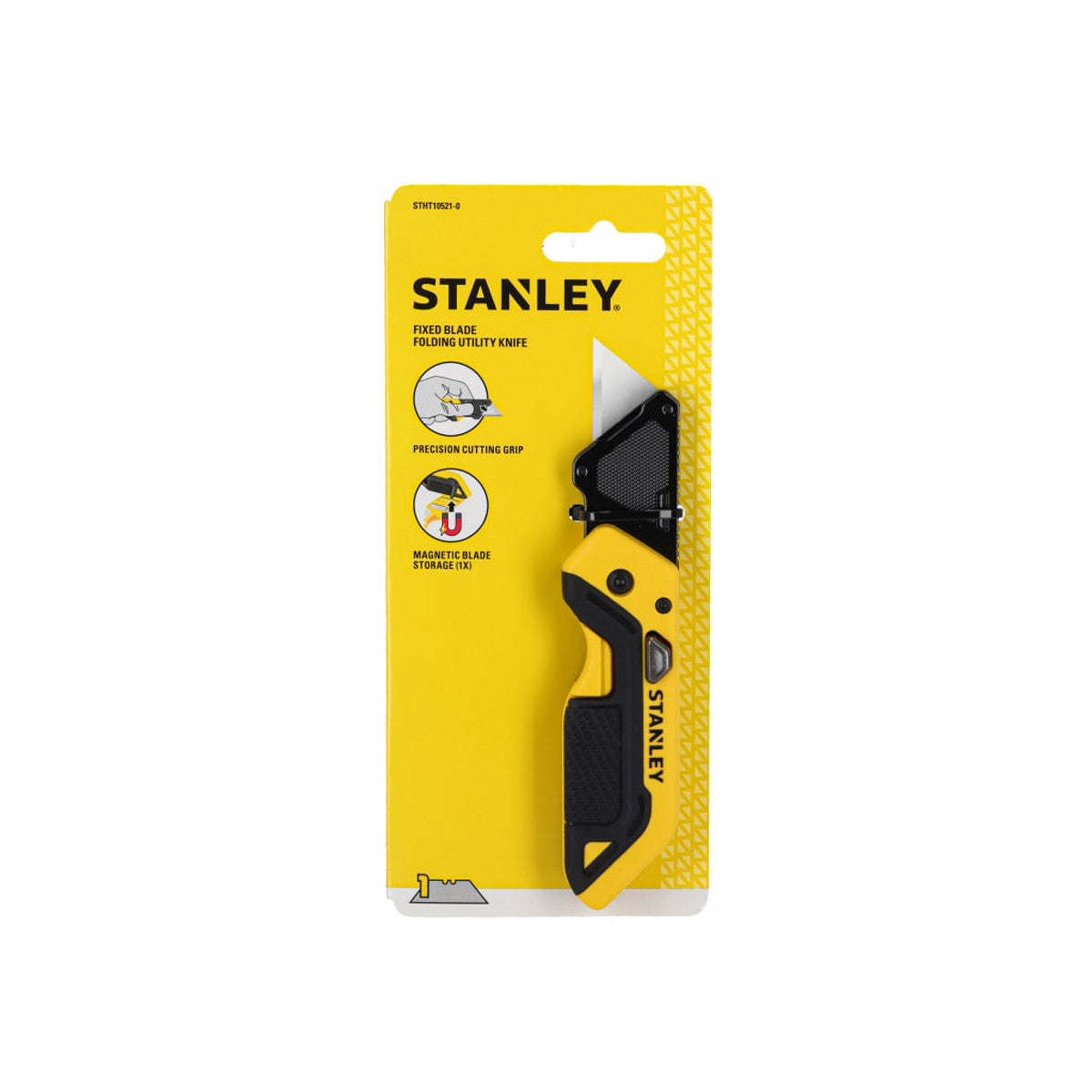 STANLEY Hand Tools STHT10521 Fixed Blade Folding Utility Knife STA010521