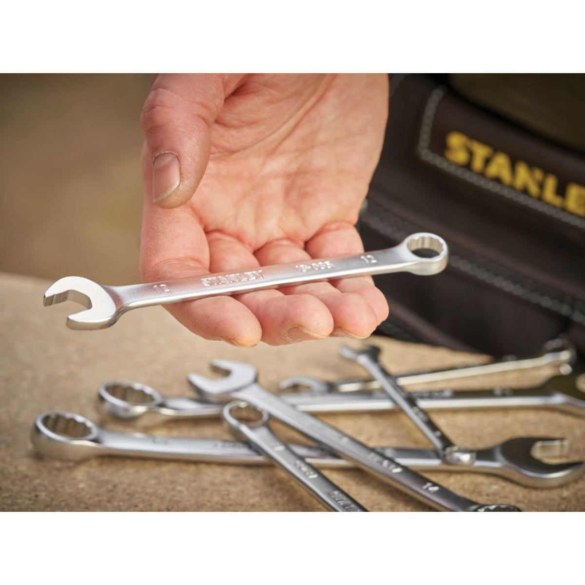 STANLEY Hand Tools FatMax Anti-Slip Combination Wrench 10mm STA013033