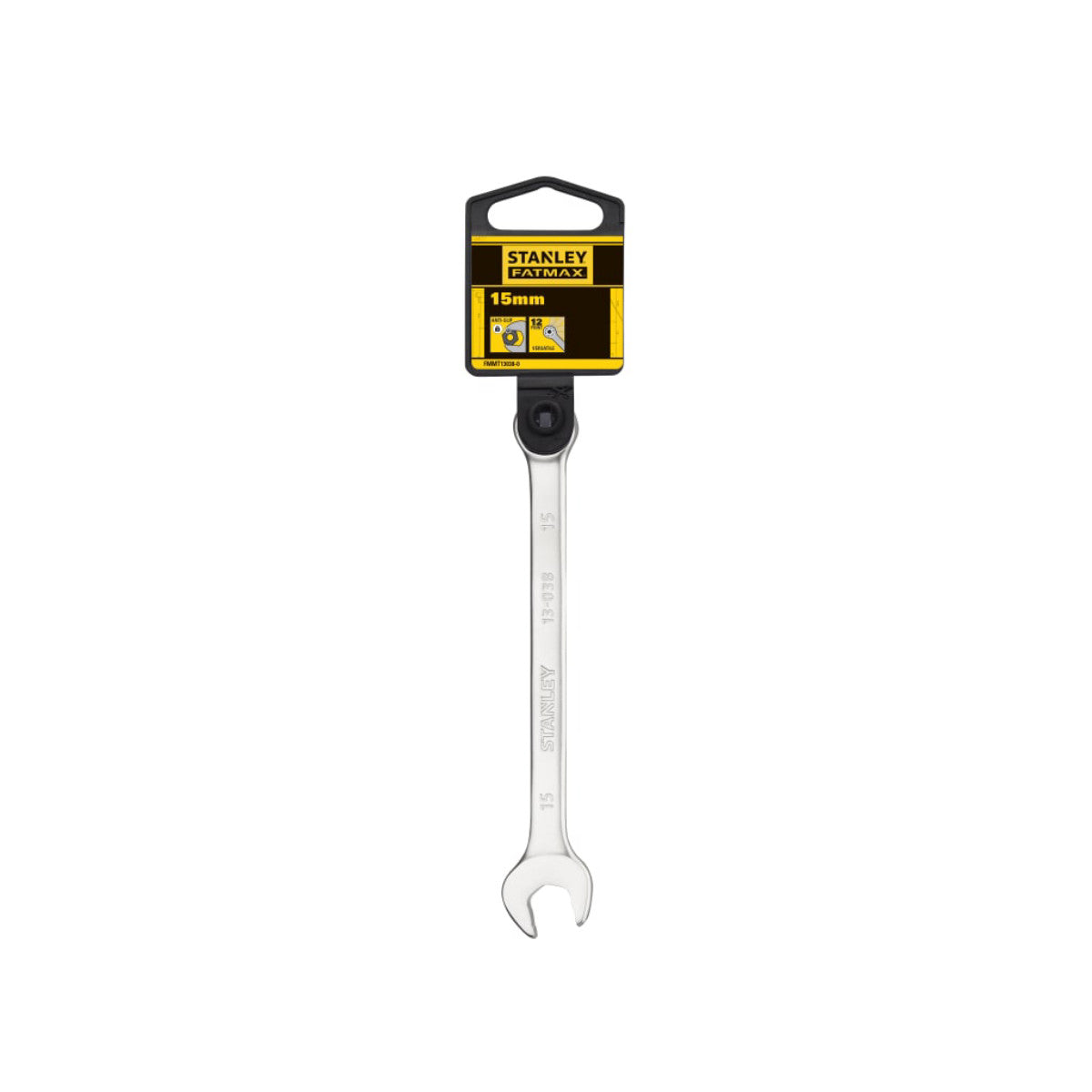 STANLEY Hand Tools FatMax Anti-Slip Combination Wrench 15mm STA013038